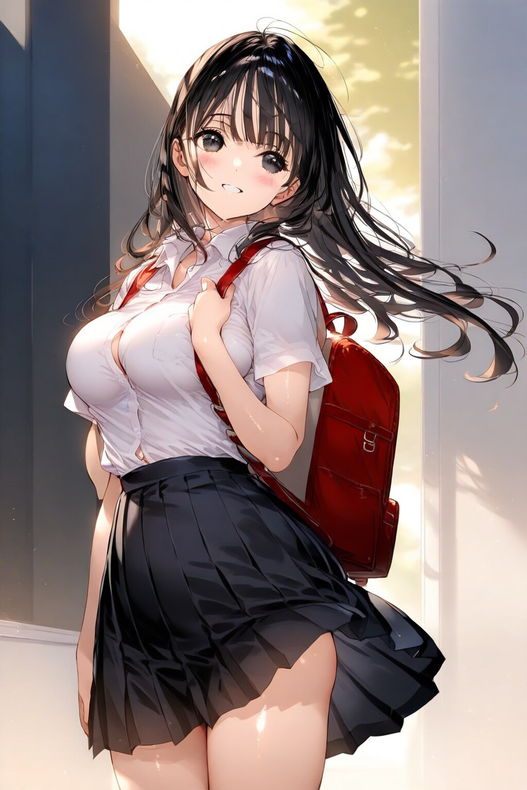風の強い朝