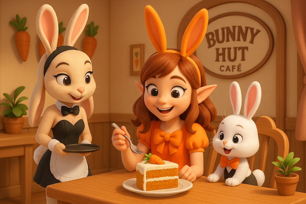 うさぎカフェのしあわせ時間