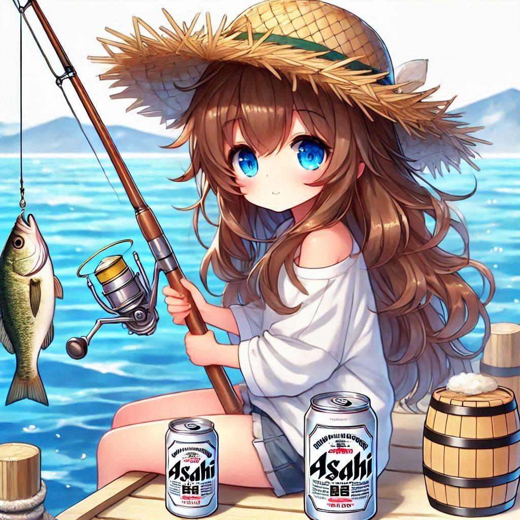 釣りをしている女の子 | の人気AIイラスト・グラビア