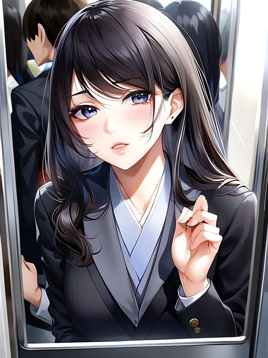 あ、押されて。。。 | の人気AIイラスト・グラビア