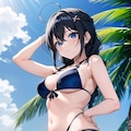 艦これ時雨　ビーチ 2枚目