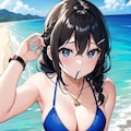 艦これ時雨　ビーチ 3枚目