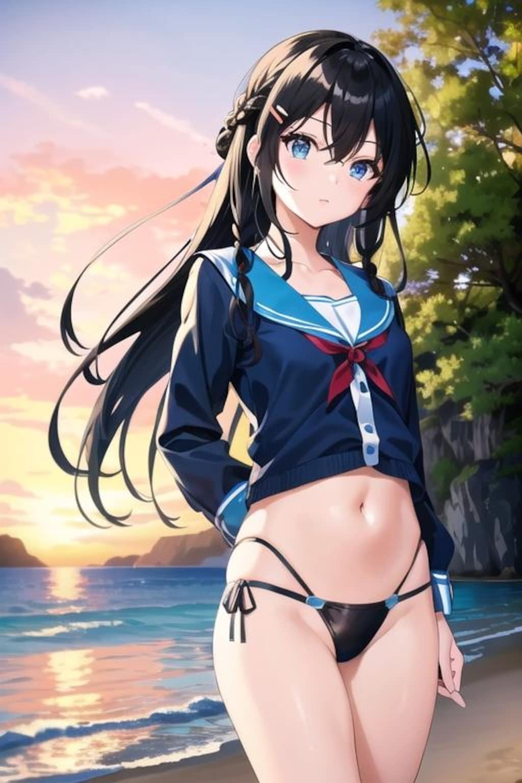 艦これ時雨　ビーチ