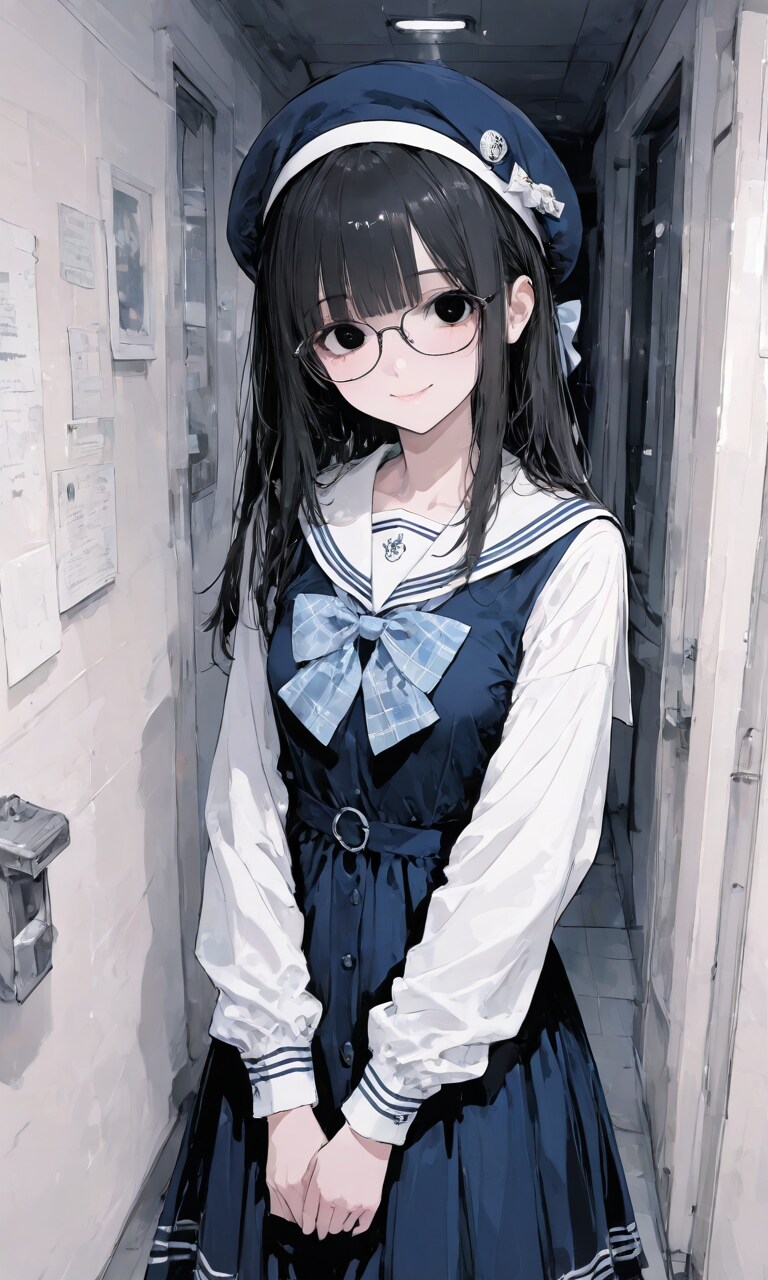 セーラー服風の服の子 | の人気AIイラスト・グラビア