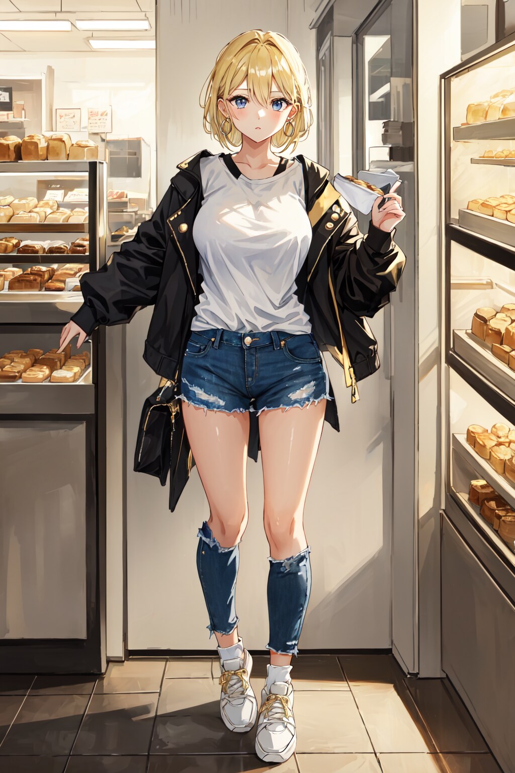 パン屋さんで
