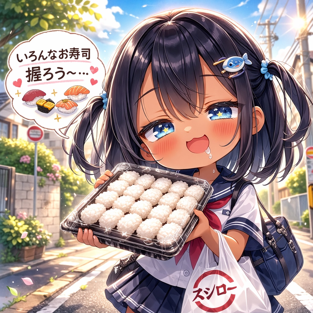 しゃり玉を買ったこなつちゃん