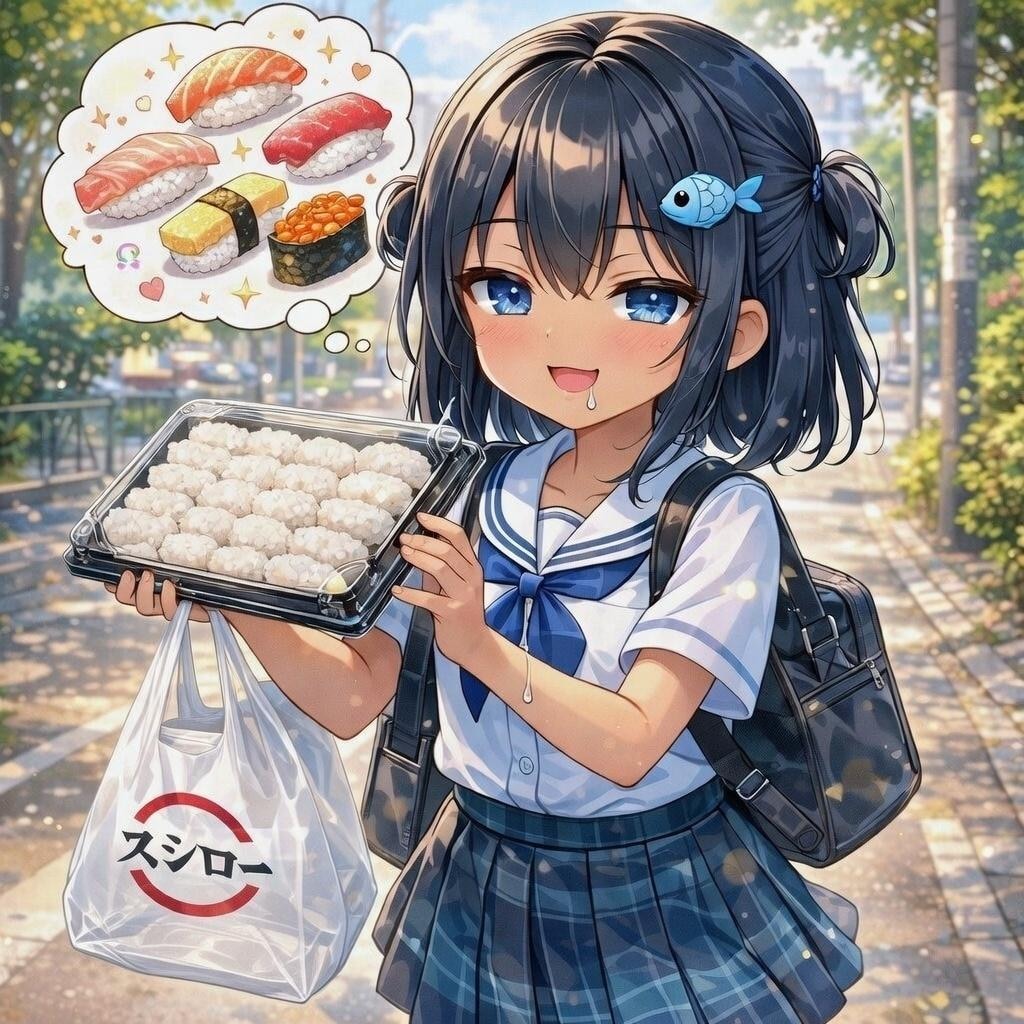 しゃり玉を買ったこなつちゃん