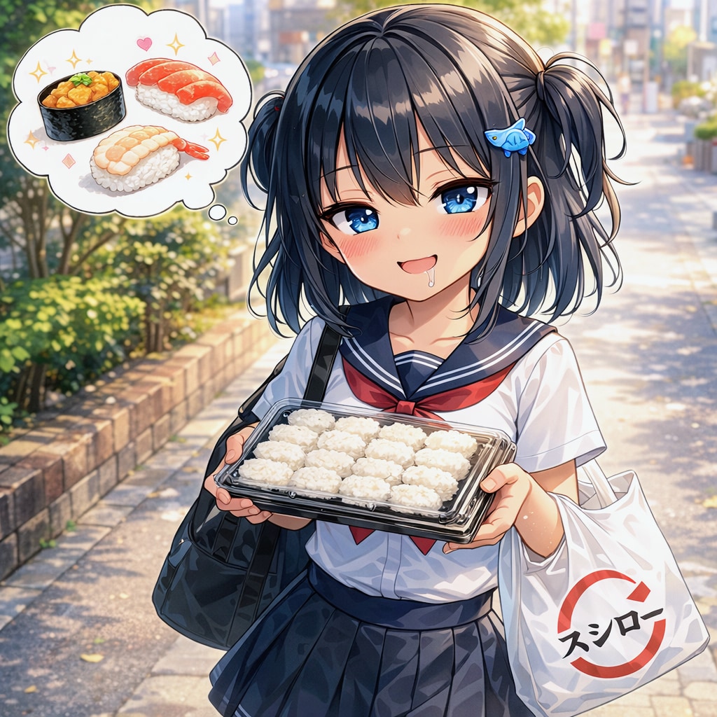 しゃり玉を買ったこなつちゃん