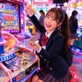 ゲームセンターで遊ぶ女の子 5枚目
