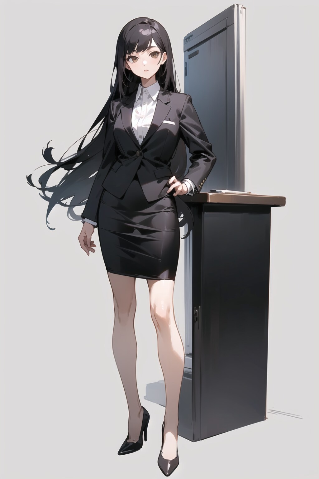 スーツOLさん設定図風