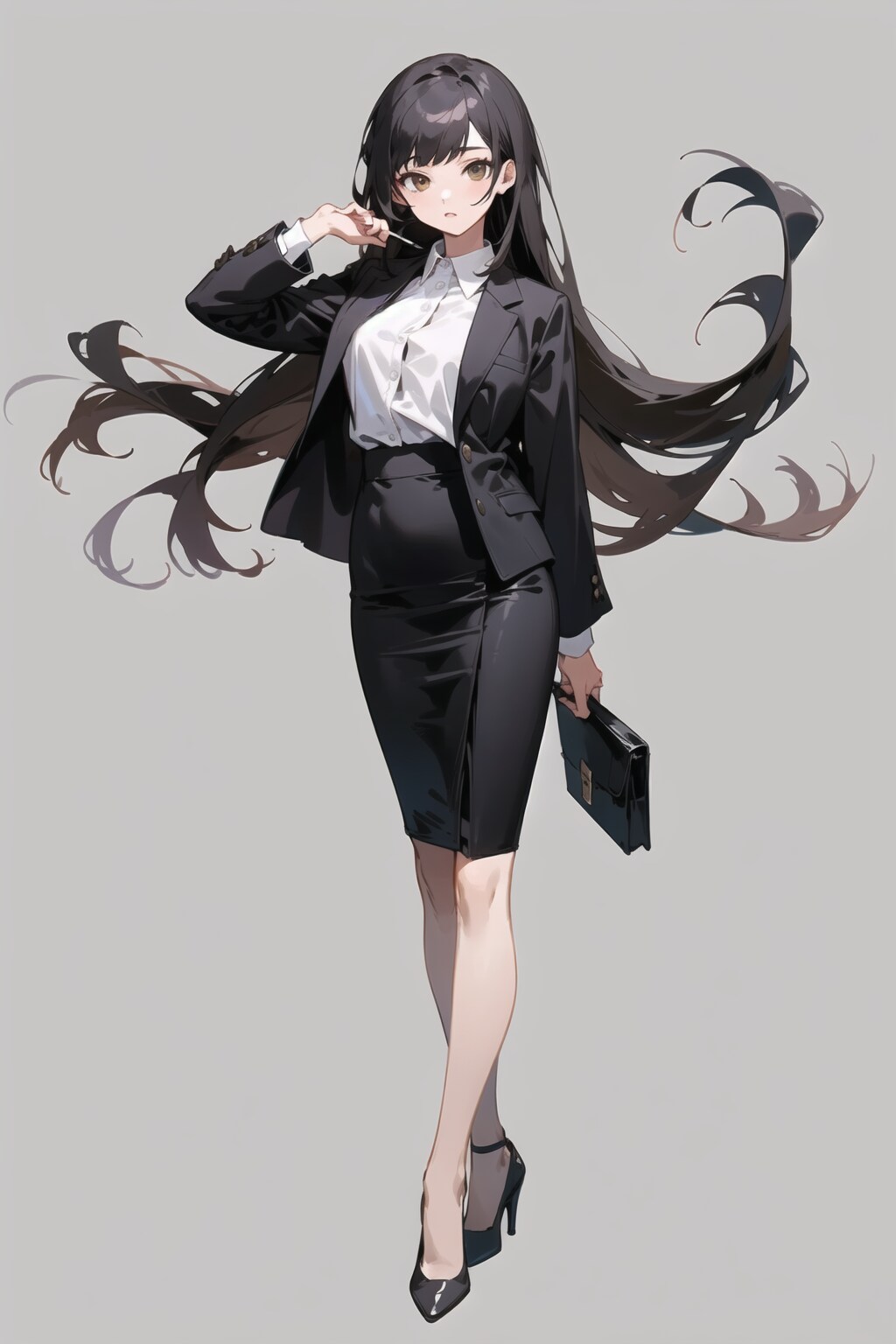 スーツOLさん設定図風