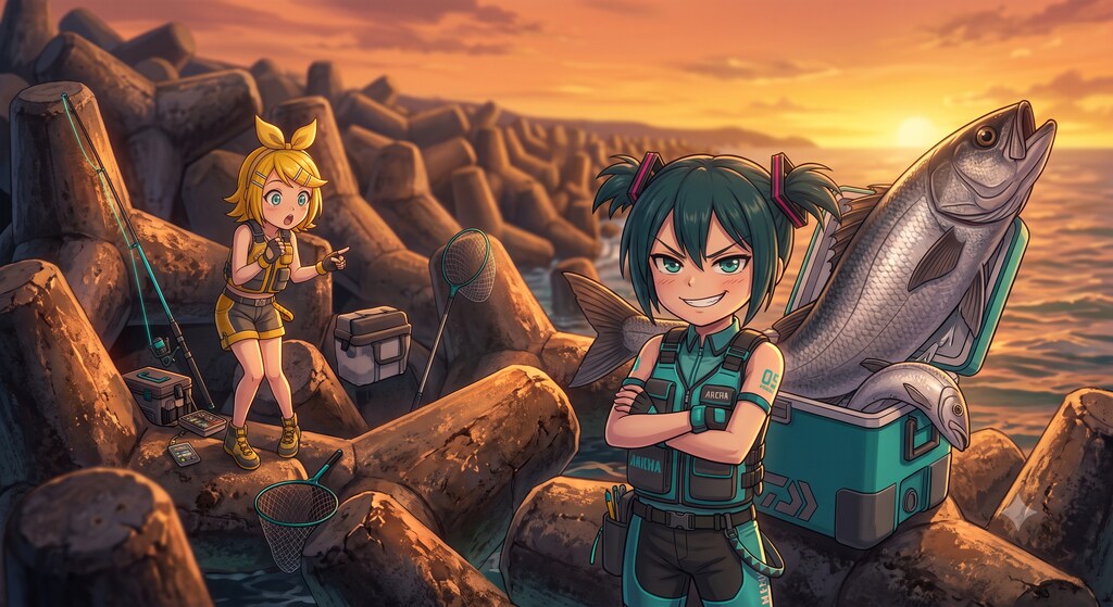 夕マズメのミクさん🐟️