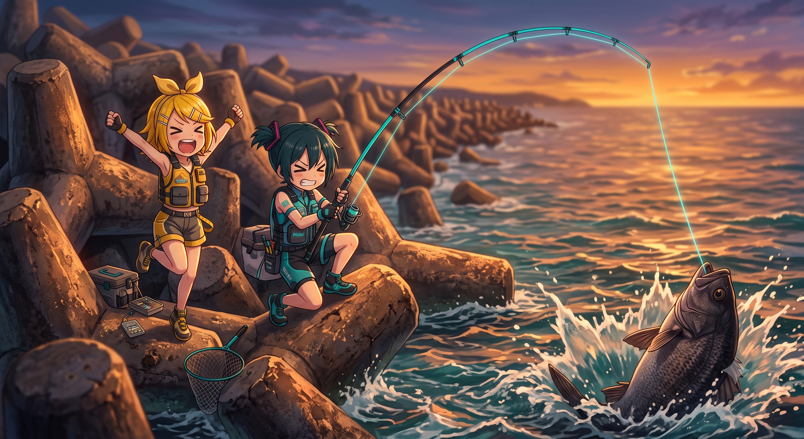 夕マズメのミクさん🐟️