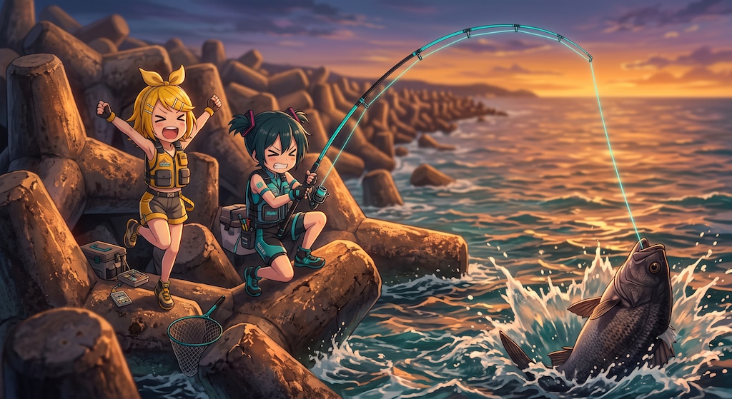 夕マズメのミクさん🐟️
