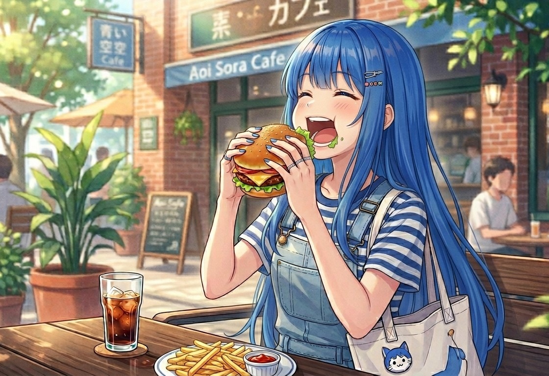 よく食べる娘 | の人気AIイラスト・グラビア