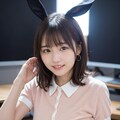 バニーガール姿でお仕事 4 2枚目