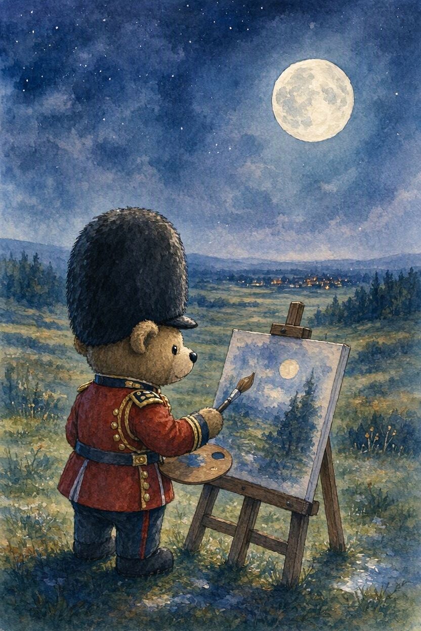 月夜のお絵描き | の人気AIイラスト・グラビア