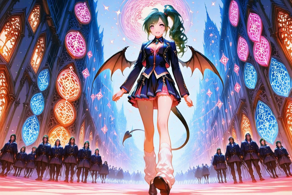 登校中のフィアナちゃん♡