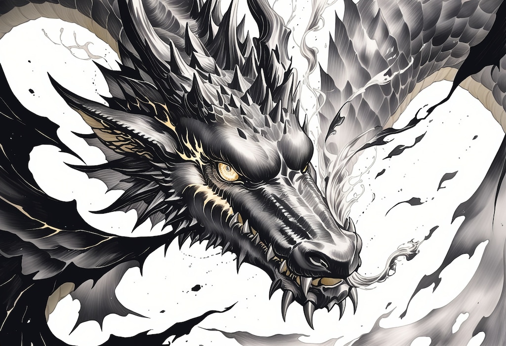 モノクロドラゴンさん