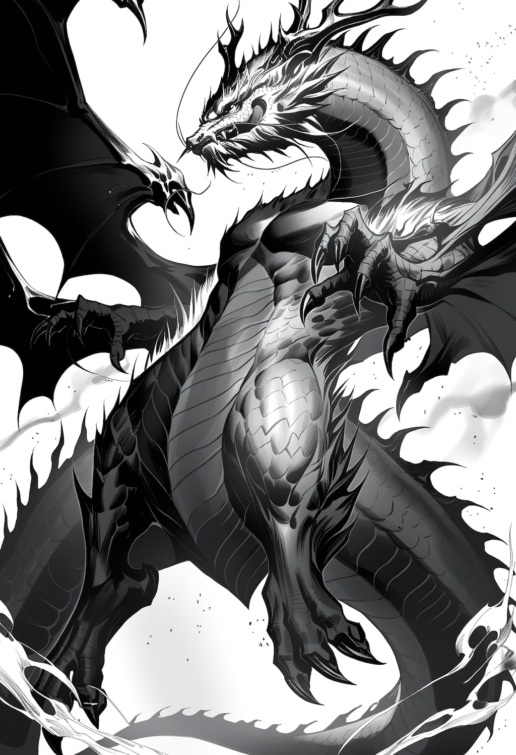 モノクロドラゴンさん