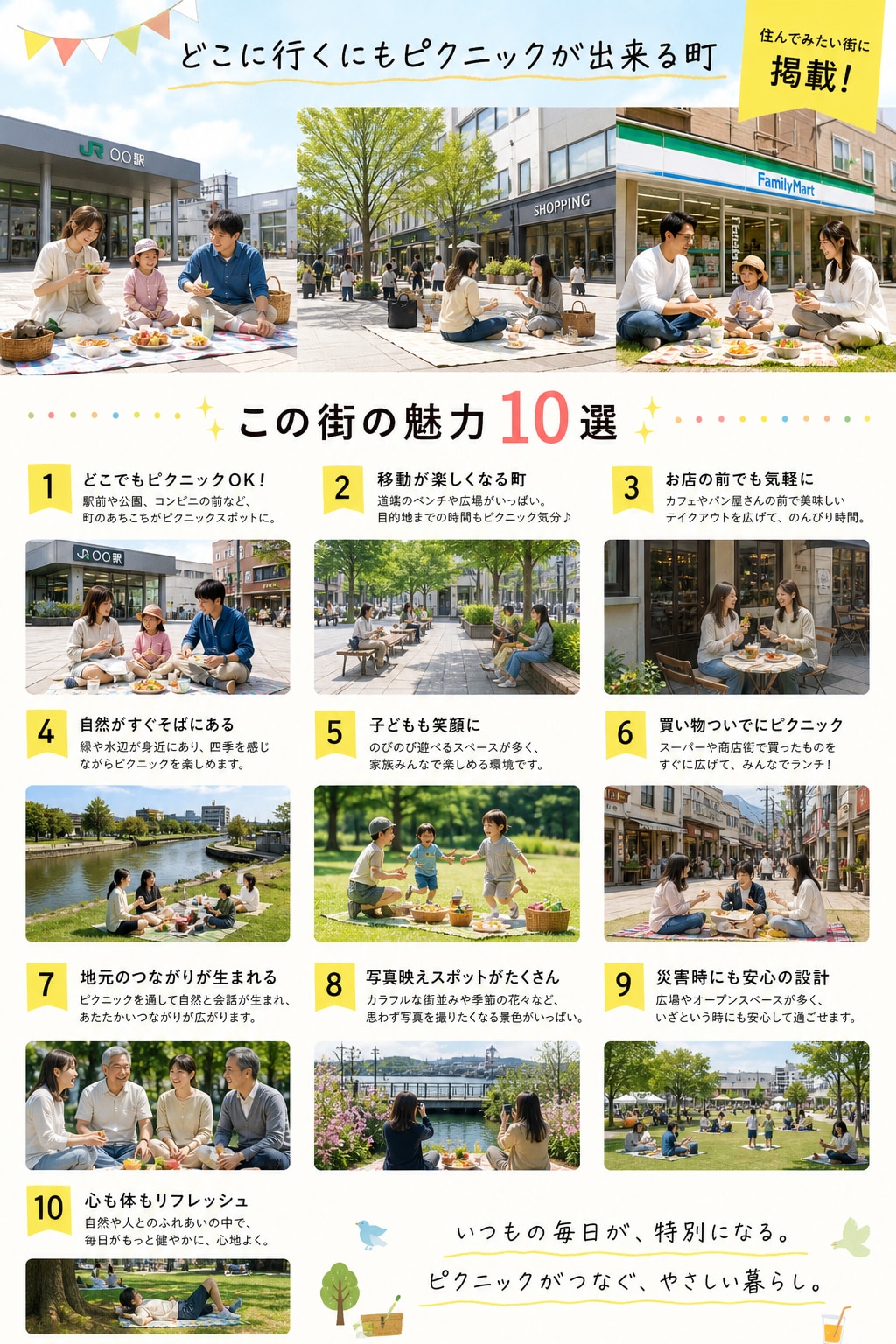 いつでもピクニックが出来る住みたい街