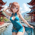 スクールアイドル⁉😅「高坂穂乃果 国立音ノ木坂学院二年生」チャイナ服Ver．【model：waiANIHENTAIPONYXL_v60】 5枚目