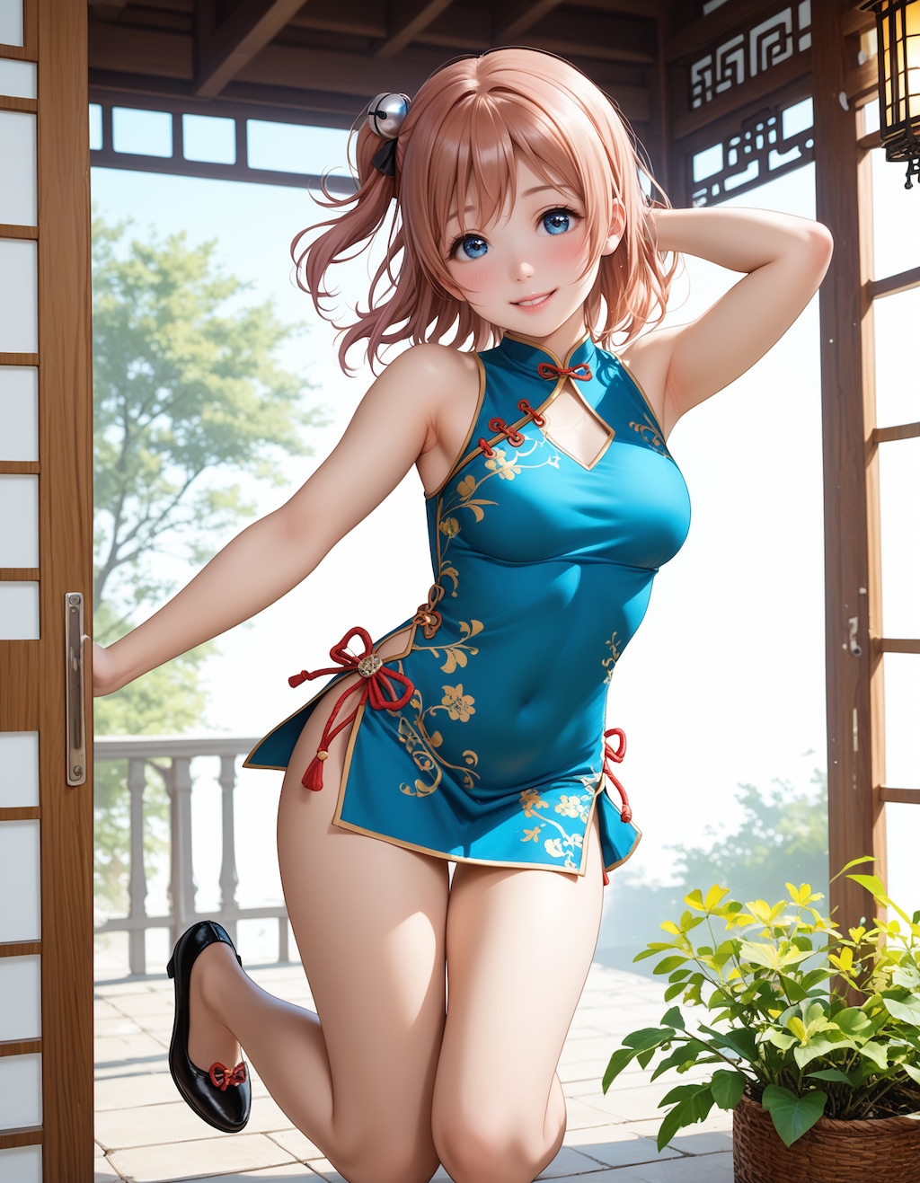 スクールアイドル⁉😅「高坂穂乃果 国立音ノ木坂学院二年生」チャイナ服Ver．【model：waiANIHENTAIPONYXL_v60】