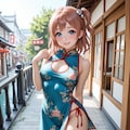 スクールアイドル⁉😅「高坂穂乃果 国立音ノ木坂学院二年生」チャイナ服Ver．【model：waiANIHENTAIPONYXL_v60】 3枚目