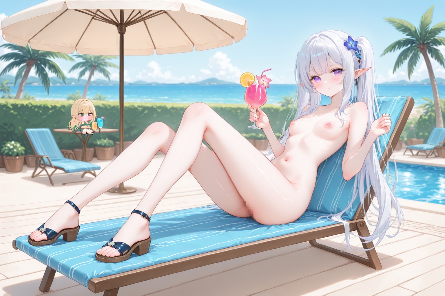 poolside