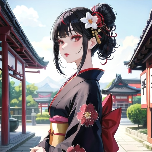 V4B舞妓さんイメージ | の人気AIイラスト・グラビア