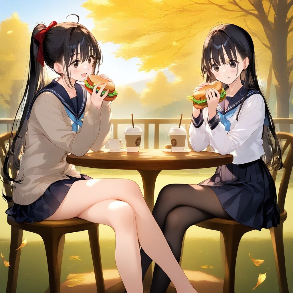 仲良くお昼♡