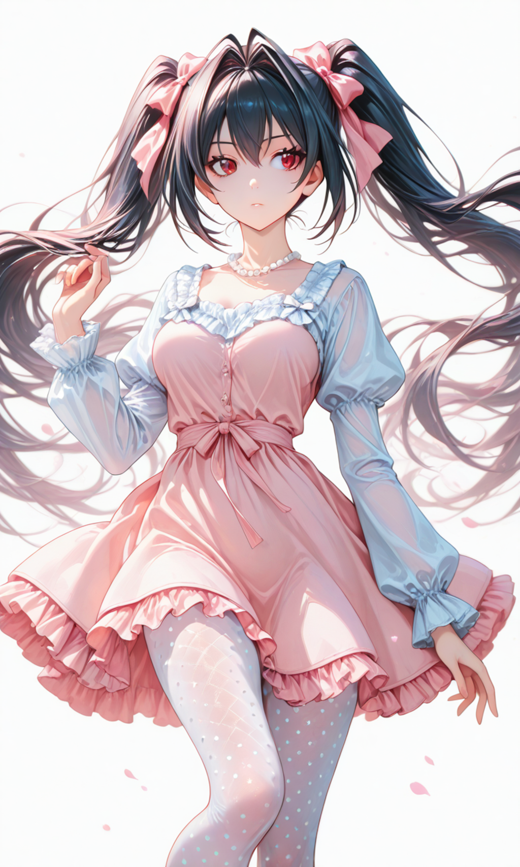 高嶺の黒髪ツインテール先輩