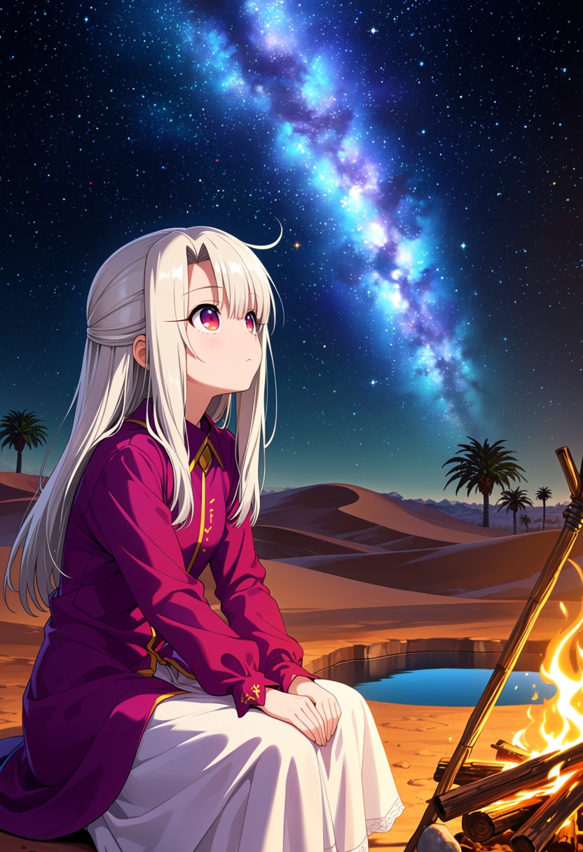 砂漠の天体観測