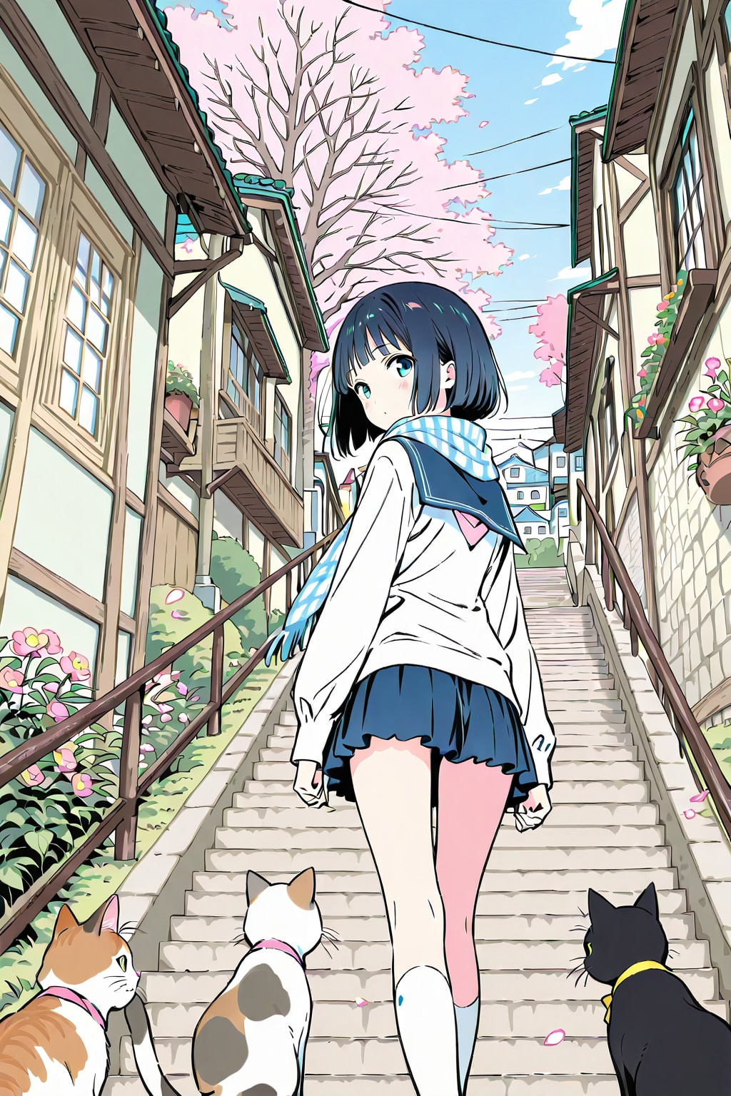 猫の細道(QILIN)(春)(11) | の人気AIイラスト・グラビア