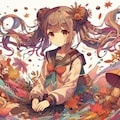 秋の女子学生 4枚目