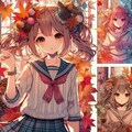 秋の女子学生 2枚目