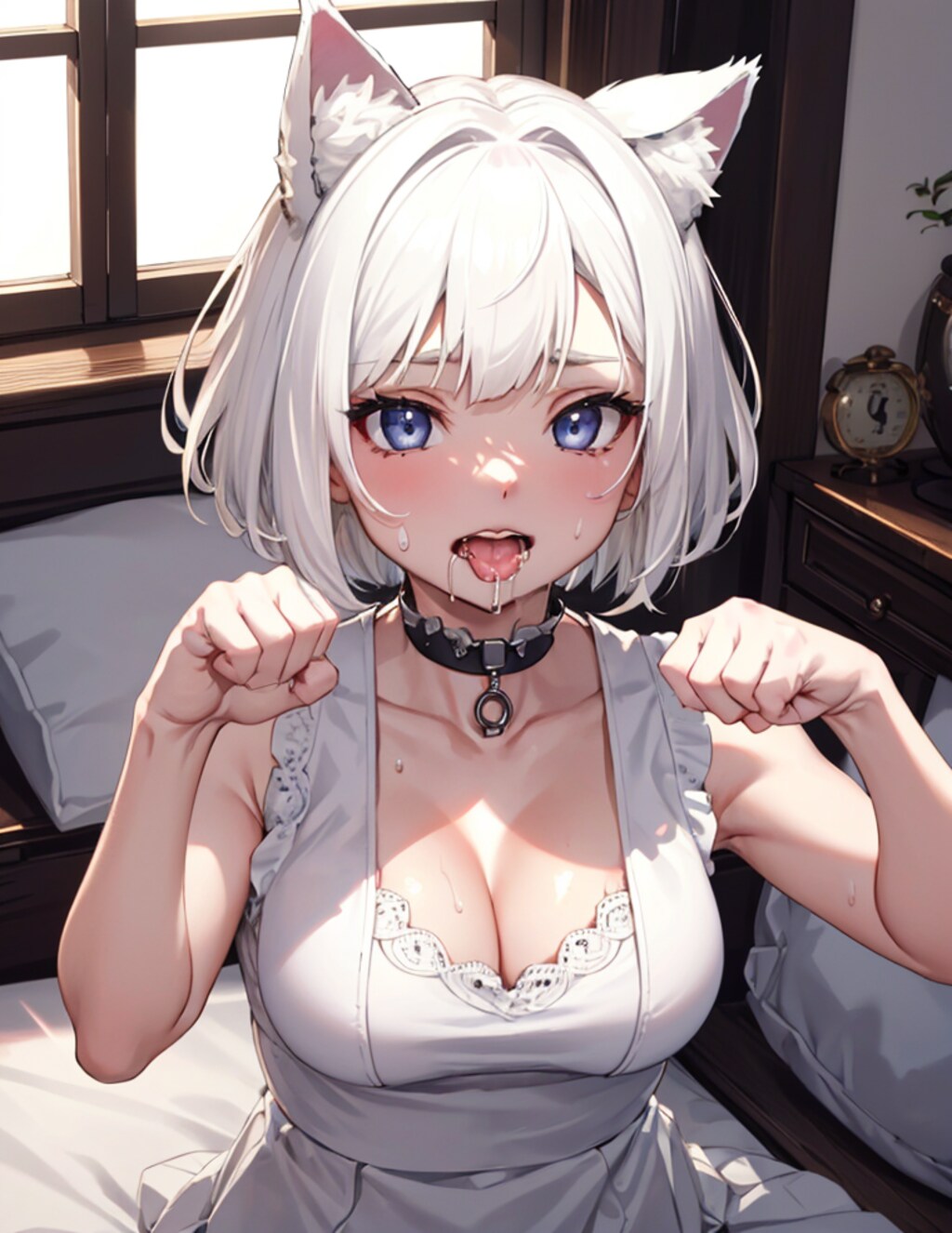 ご主人様、この部屋は暑いにゃ～～