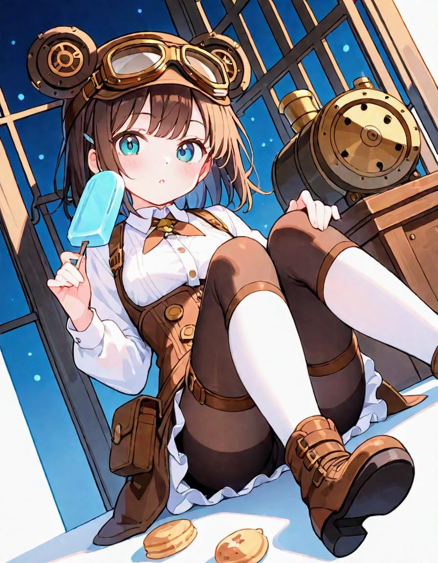 アイスキャンディと、スチパンお姉やん | の人気AIイラスト・グラビア