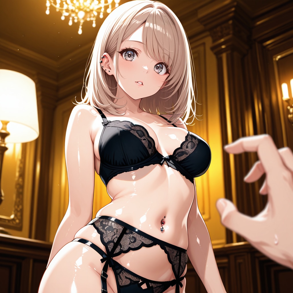 青山渚の黒下着