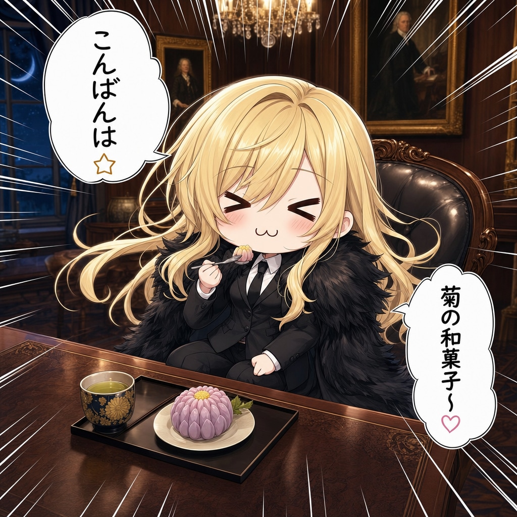 菊の和菓子とエリザベス | の人気AIイラスト・グラビア