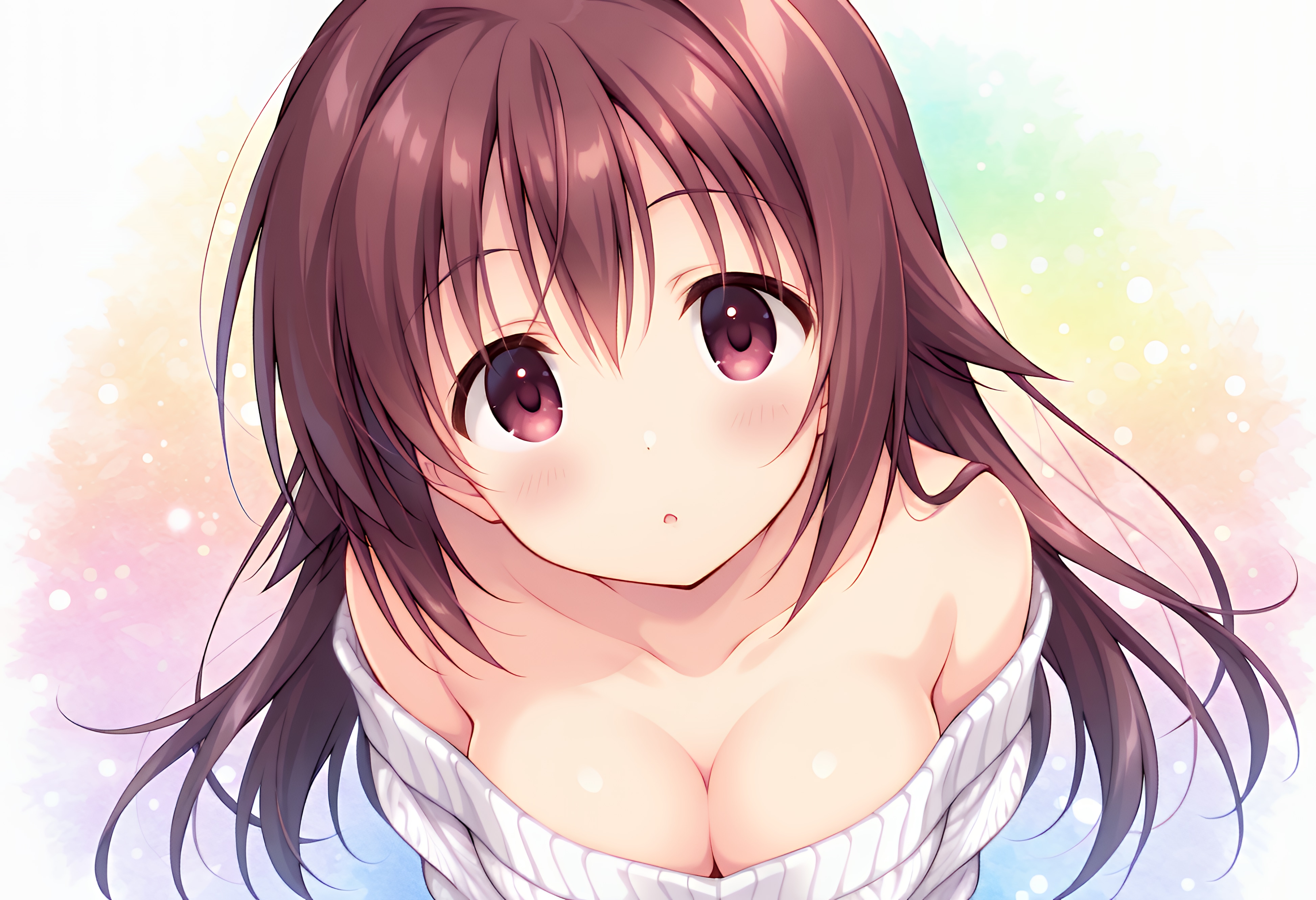肩出しセーター...