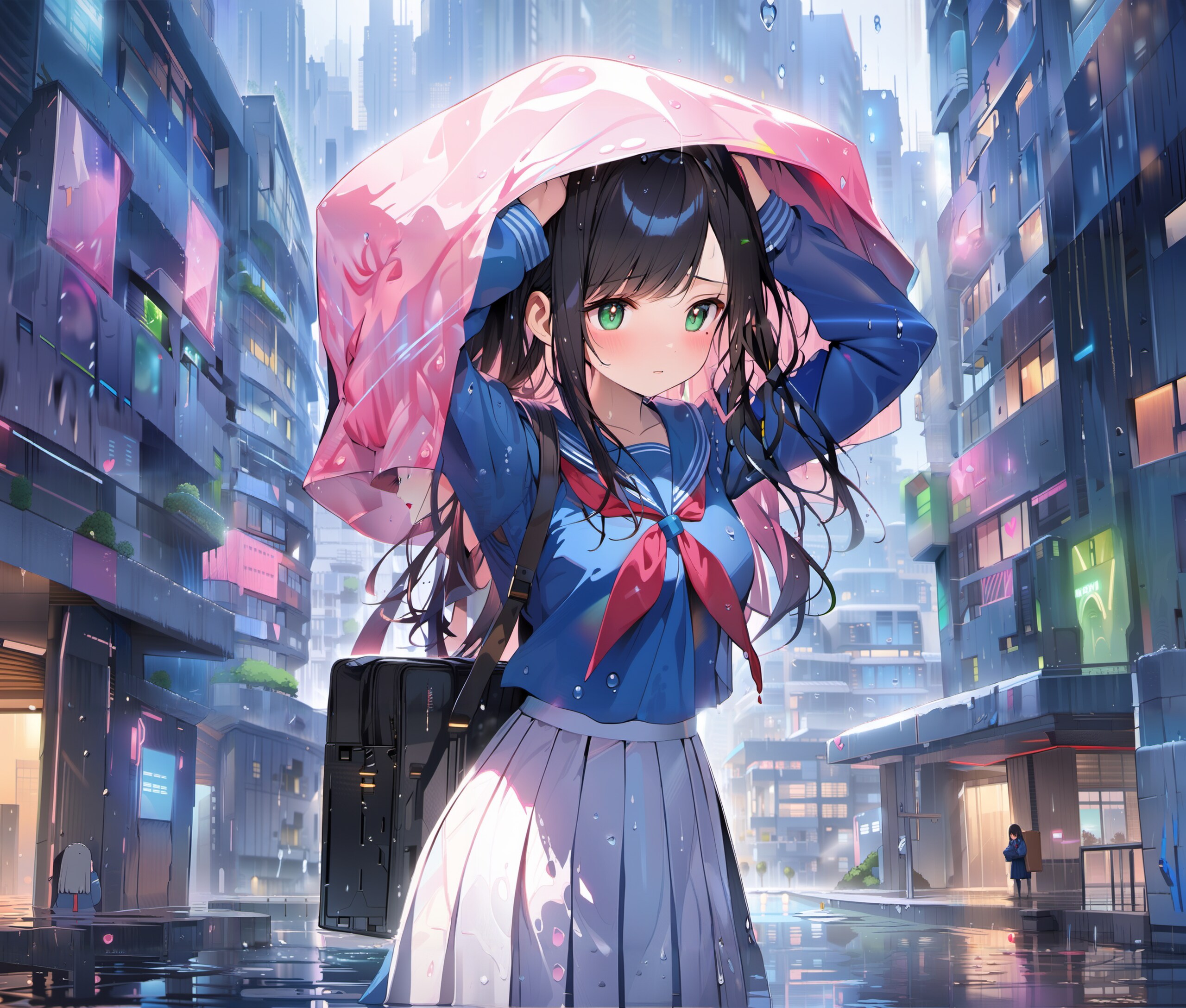 突然の雨