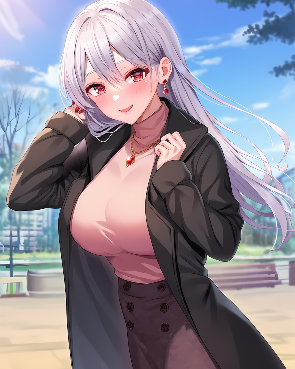 🖤冬デート♡ブラックコートミレナさん