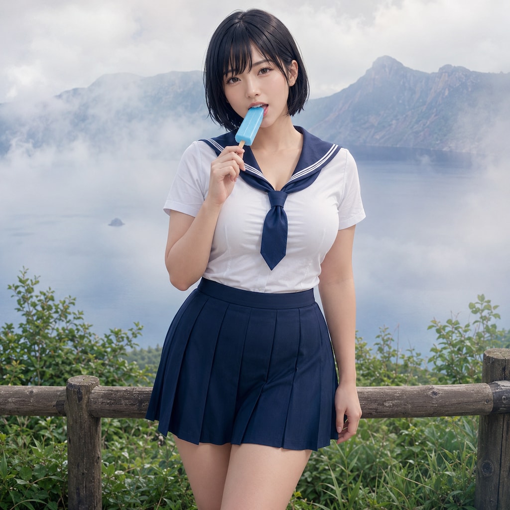 霧の摩周湖