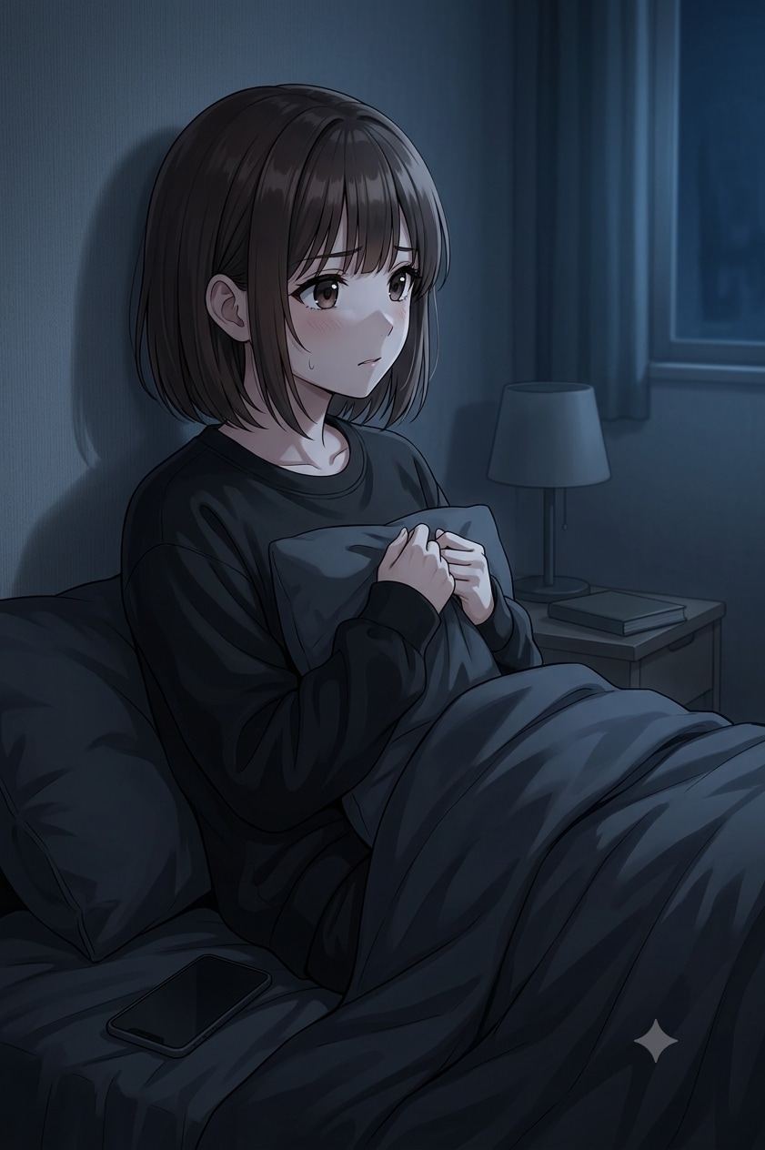 【カナ】眠れない夜 | の人気AIイラスト・グラビア