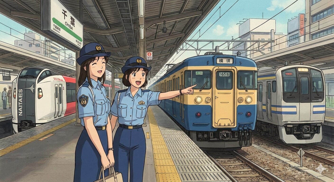 婦警さん（千葉駅ホーム）