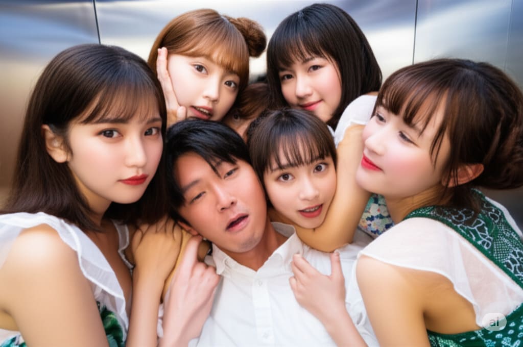 エレベータで奪い合い
