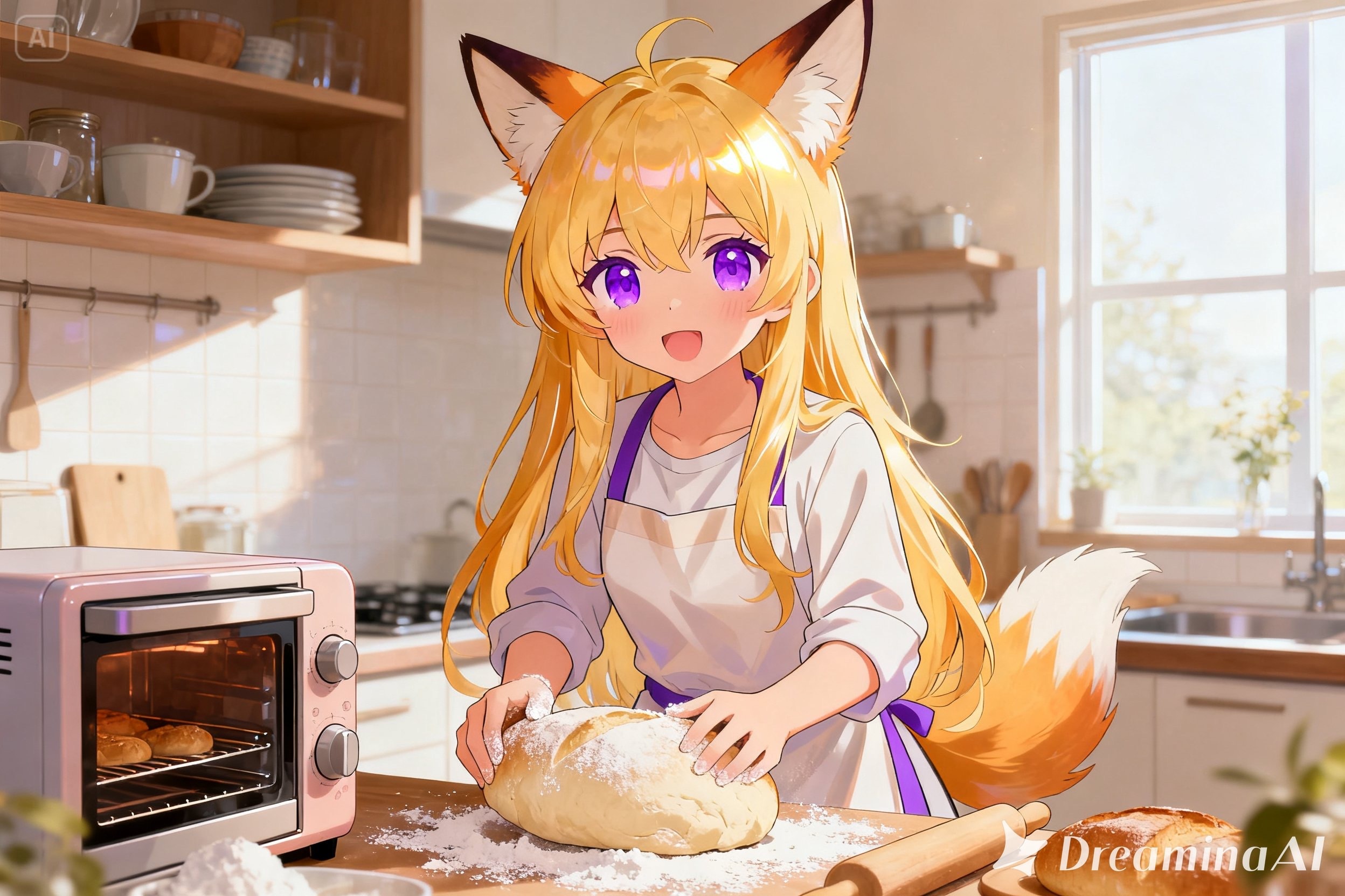 パンを焼くクレアちゃん | の人気AIイラスト・グラビア