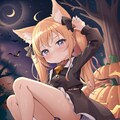 失敗したハロウィンと猫耳ツインテールの女の子 02 6枚目