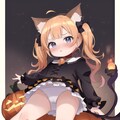 失敗したハロウィンと猫耳ツインテールの女の子 02 7枚目